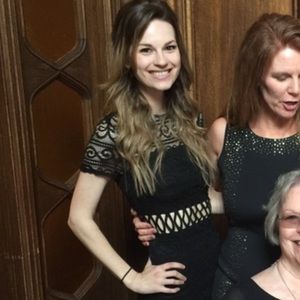 Cut Out Lace Black Dress 👗